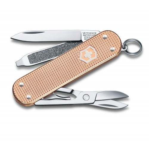 Классический нож-брелок Swiss Army Knife, Classic SD Alox Colors, 58 mm, Fresh Peach, Gift Box  