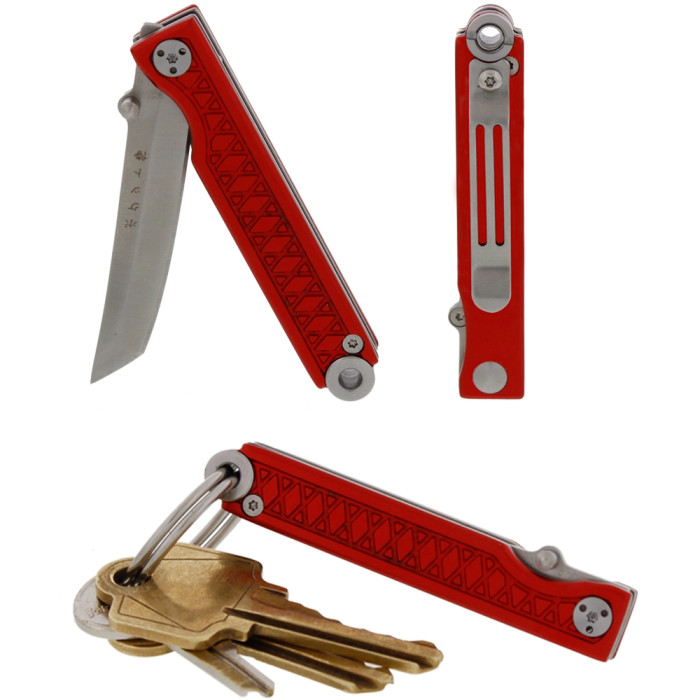 Нож StatGear Pocket Samurai, красный  