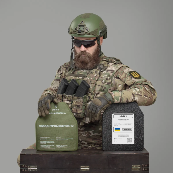 Керамические бронеплиты 5 класса. Вес 2.2 кг. Размер M. Карбид кремния  