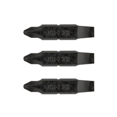 Набор Leatherman из трёх двусторонних бит: отвертка №1-№2, крестовая Phillips и плоскя 3/16&quot;