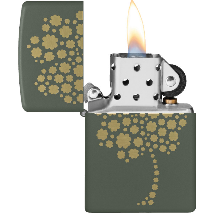 Зажигалка  Zippo 221 2022PFF Four Leaf Clover Design 48501  