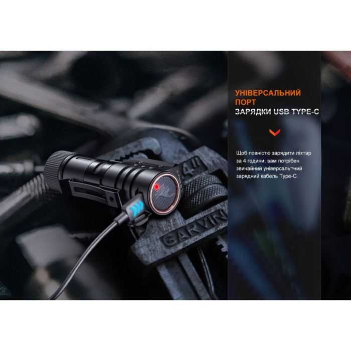 Фонарь налобный Fenix ​​HM71R (восстановленный/замененная линза)  