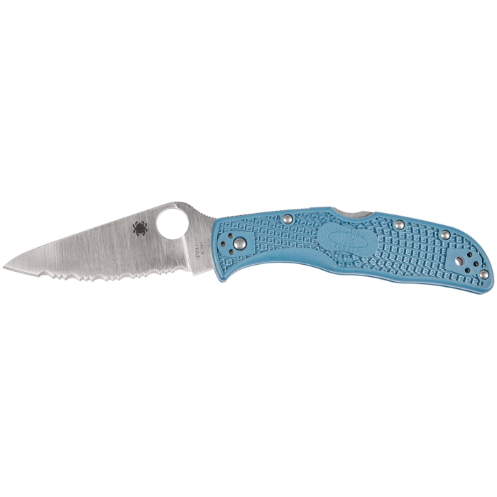 Нож Spyderco Endela, K390, серрейтор blue  