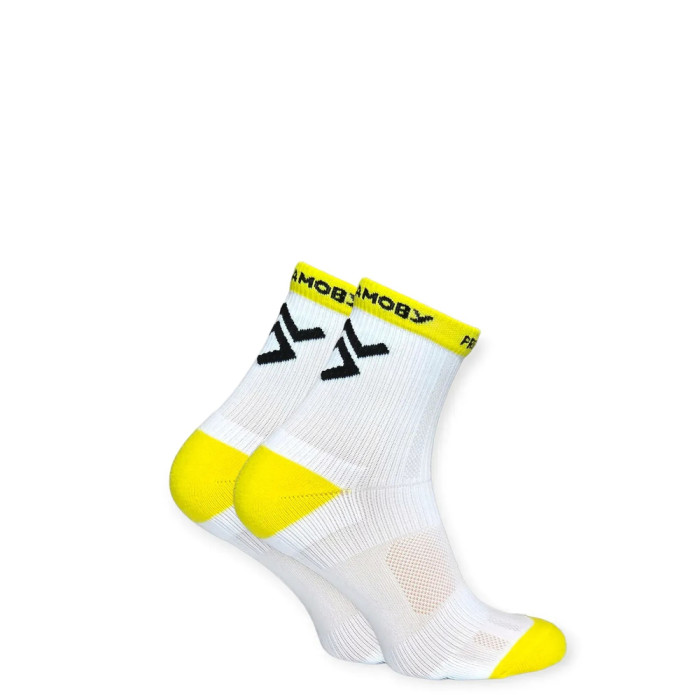 Компрессионные носки защитные летние Protector ShortDry Ultra желто-белые БЕГУ ЗА ЯЗЫК S 36-39  