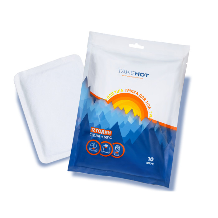 Химическая грелка для тела TakeHOT 10 шт  