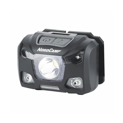 Фонарь налобный Nord Camp 250Lm, 5W XPG, 1200mAh/3xAAA, Sensor White/Red