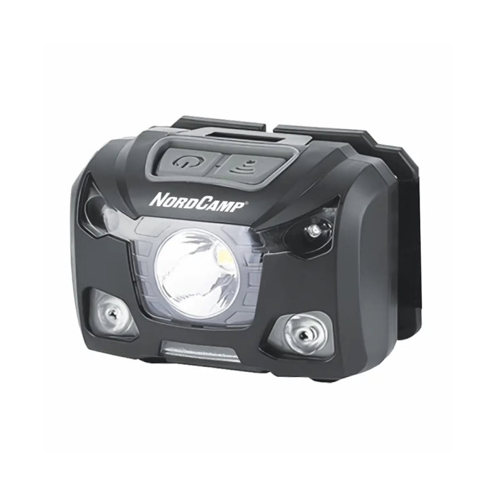 Фонарь налобный Nord Camp 250Lm, 5W XPG, 1200mAh/3xAAA, Sensor White/Red