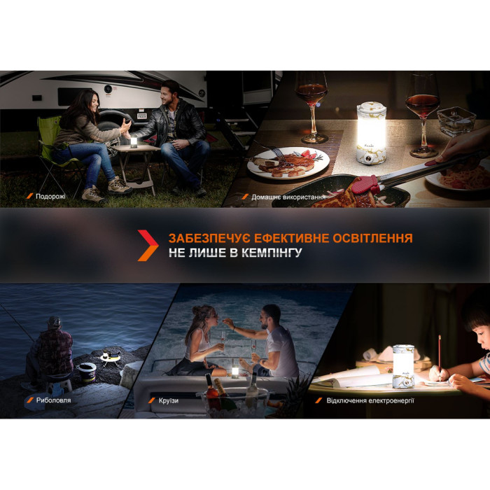 Фонарь кемпинговый Fenix CL26R Pro, мраморный белый  