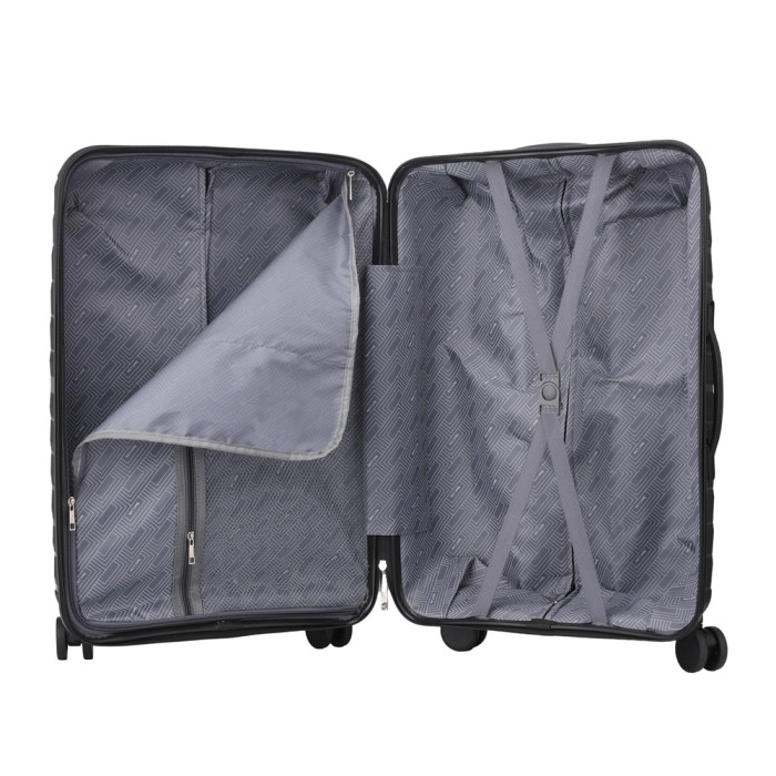 Чемодан Semi Line 24" (M) Black (T5911-3)