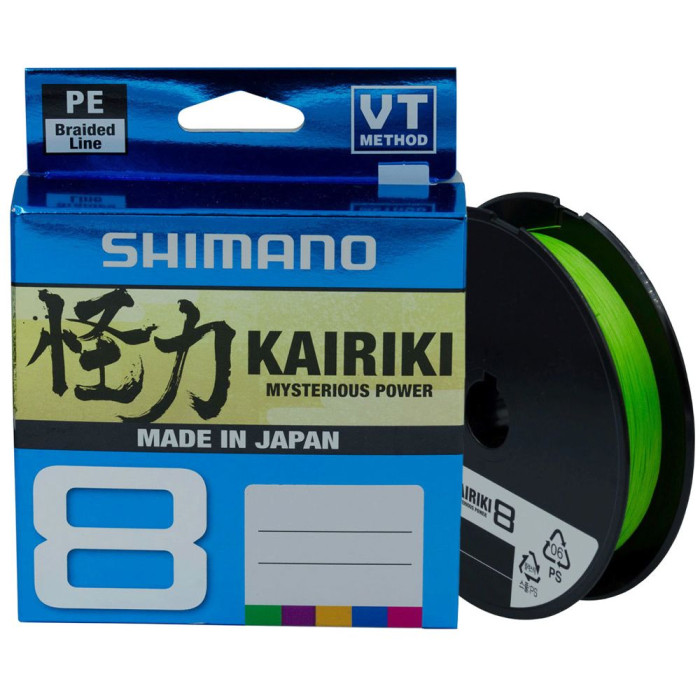 Шнур Shimano Kairiki 8 PE (Mantis Green) 150m 0.06mm 5.3kg  