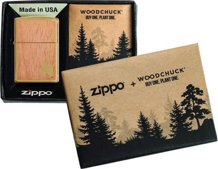 Зажигалка Zippo 204b Woodchuck Flame 29901  