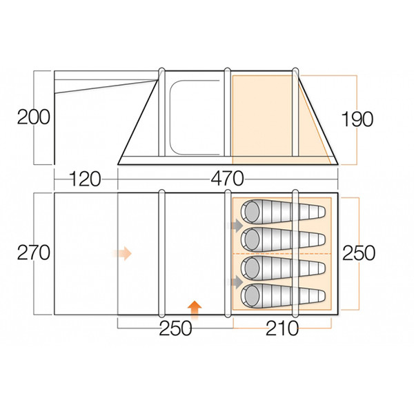 Палатка Vango Solaris 400 Herbal  