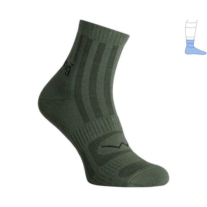 Трекинговые носки Protector ShortLight летние зеленые L 44-47  
