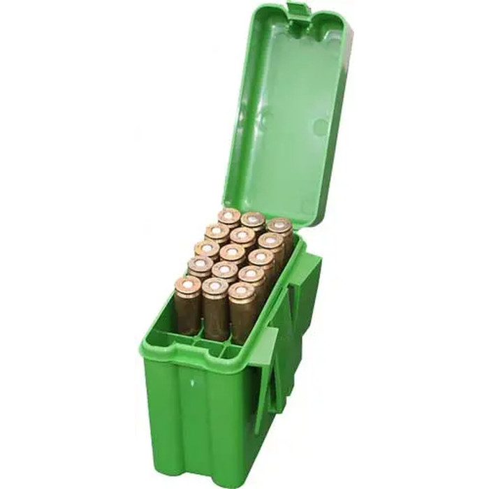 Кейс MTM д/патрон. 308win; 30-06.308 Win (7,62/51) на 20шт. зеленый  