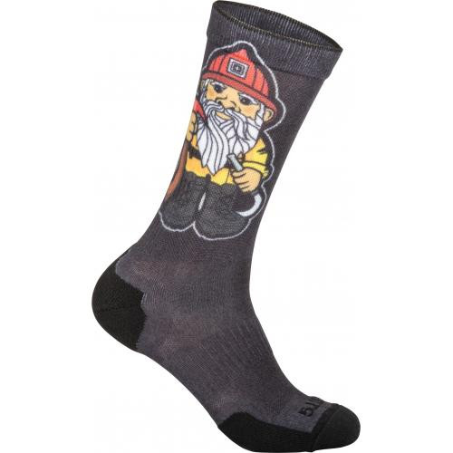 Носки 5.11 Tactical Sock&Awe Crew Fire Gnome, черные, M (10041AG) 