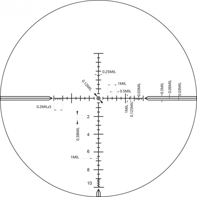 Прицел оптический XD Precision Black-LR, 4-24x50 IR, MPX1, F1  