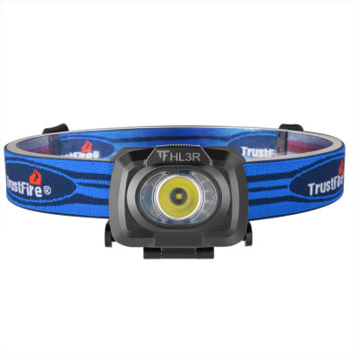 Фонарь налобный TrustFire HL3R Headlamp, черный (открытая упаковка/перезаряженный аккумулятор)