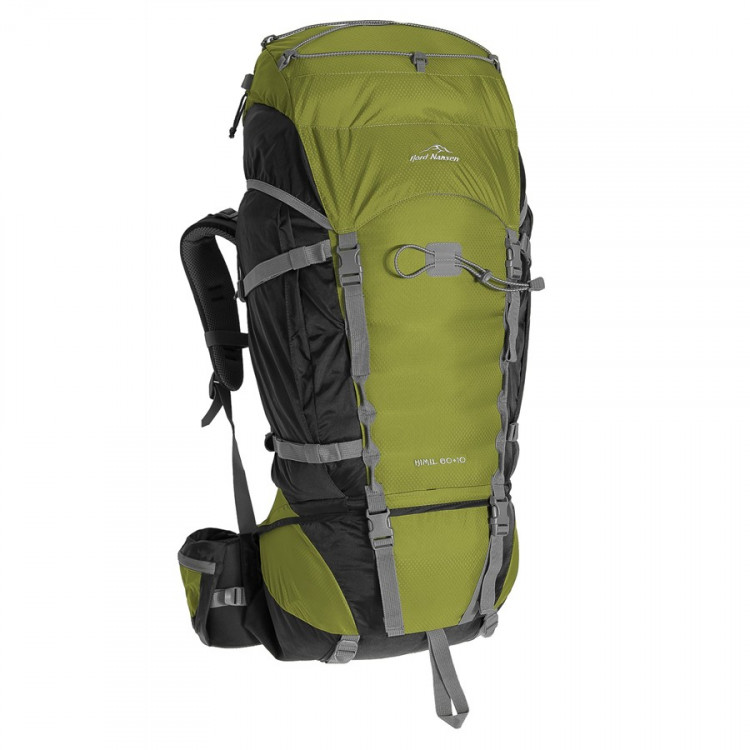 Рюкзак Fjord Nansen Himil 60+10, зеленый/черный, новый 