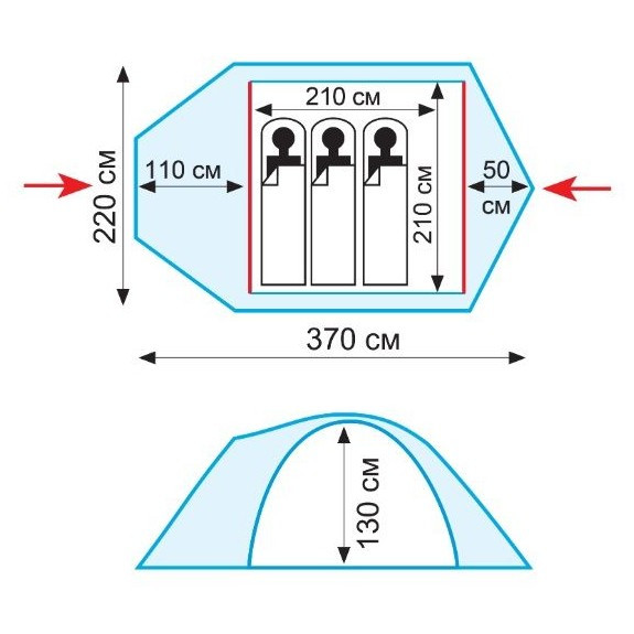 Палатка Tramp Lair 3 v2 TRT-039  