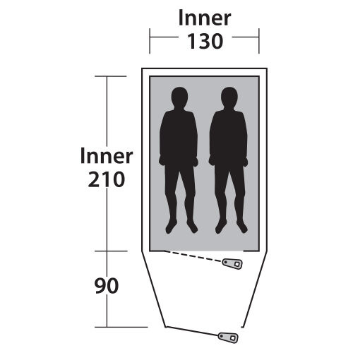 Палатка Outwell Earth 2 Blue (76925)  