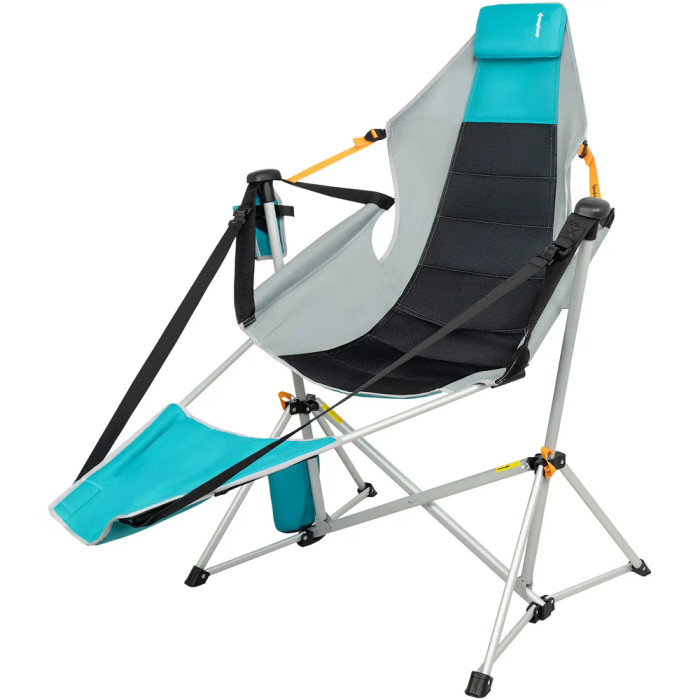 Кресло-гамак KingCamp Orchid, with Footrest blue/grey  