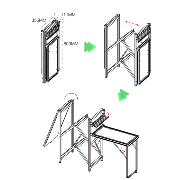 Складная тумба BRS-Z12 (следы использования)  
