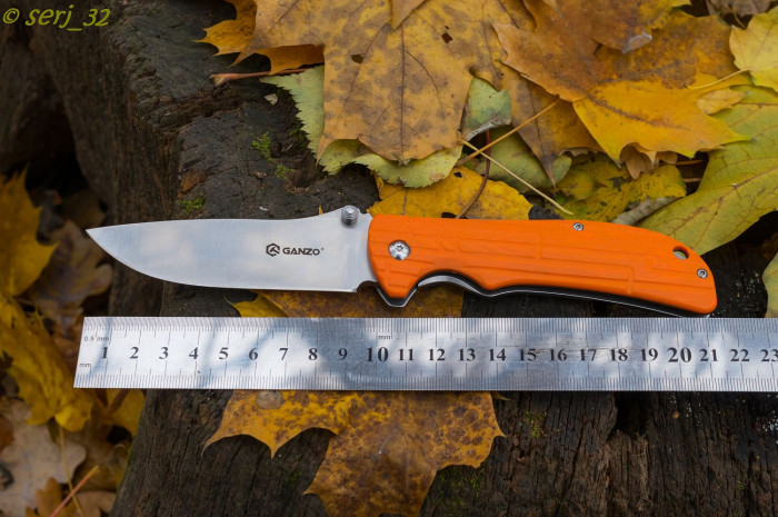 Нож Ganzo G723M, оранжевый  