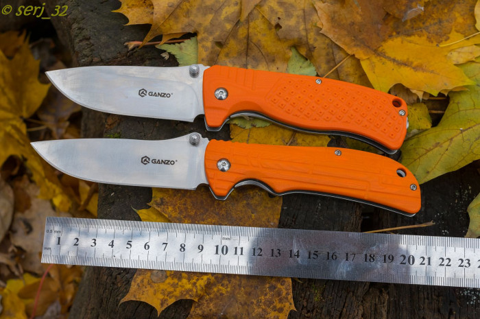 Нож Ganzo G723M, оранжевый  