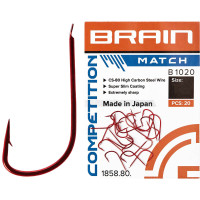 Крючок Brain Match B1020 #10 (20 шт/уп) red