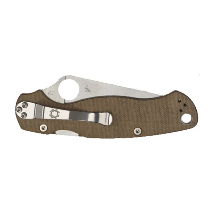 Нож Spyderco Para Military 2 Brown Micarta, CPM Cru-Wear  