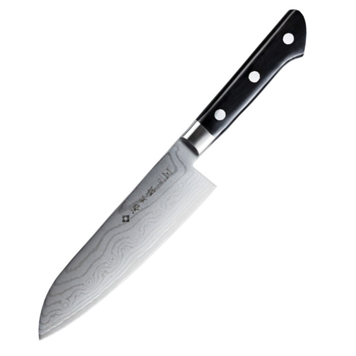 Нож кухонный Tojiro 37Layered DP Damascus Steel Santoku 170mm F-659  