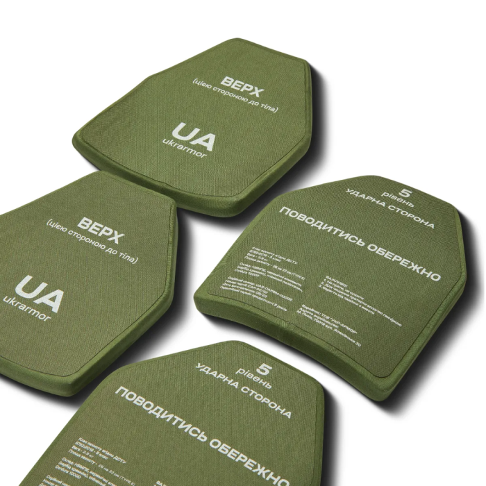 Керамические бронеплиты 5 класса. Вес 2.9 кг. Размер L. Карбид кремния  