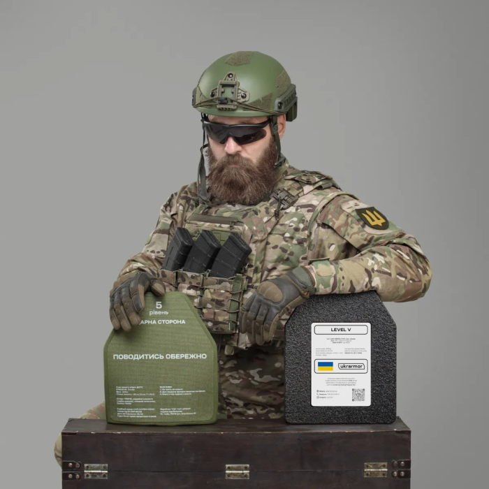 Керамические бронеплиты 5 класса. Вес 2.9 кг. Размер L. Карбид кремния  