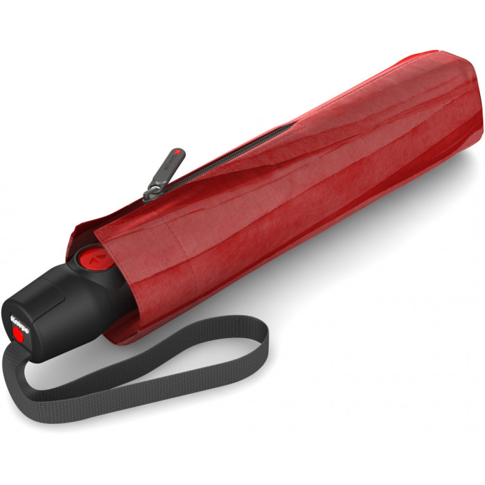 Зонт Knirps T.200 Soft Scarlet Авто / Складной / 8спиц / D99x28см  