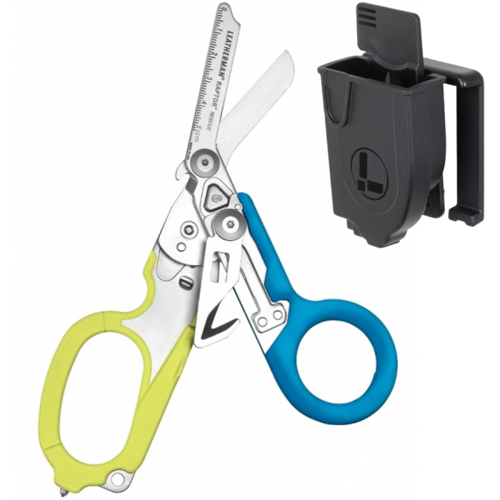 Ножницы Leatherman Raptor Rescue, желто-голубые, utility чехол  
