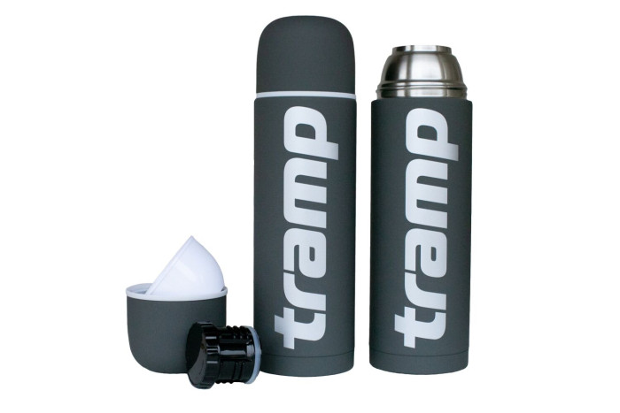 Термос Tramp Soft Touch 1.2 л серый  