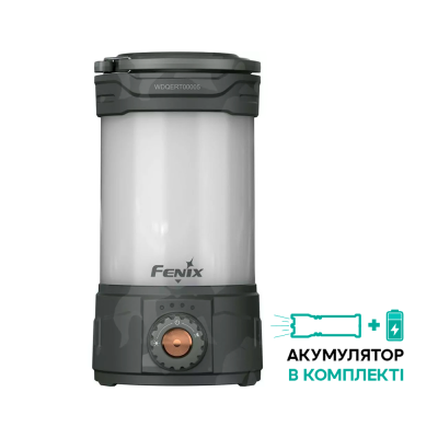 Фонарь кемпинговый Fenix CL26R Pro, серый камуфляж