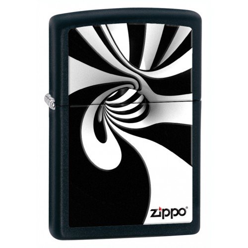 Зажигалка Zippo Spiral Blk White 28297