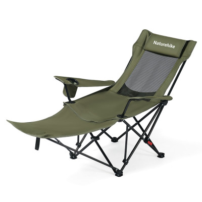 Кресло-шезлонг складной Naturehike CNK2550JJ023 Nightfall T05, сталь, оливковое