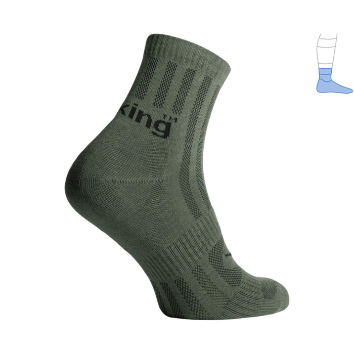 Трекинговые носки Protector ShortLight летние зеленые M 40-43  