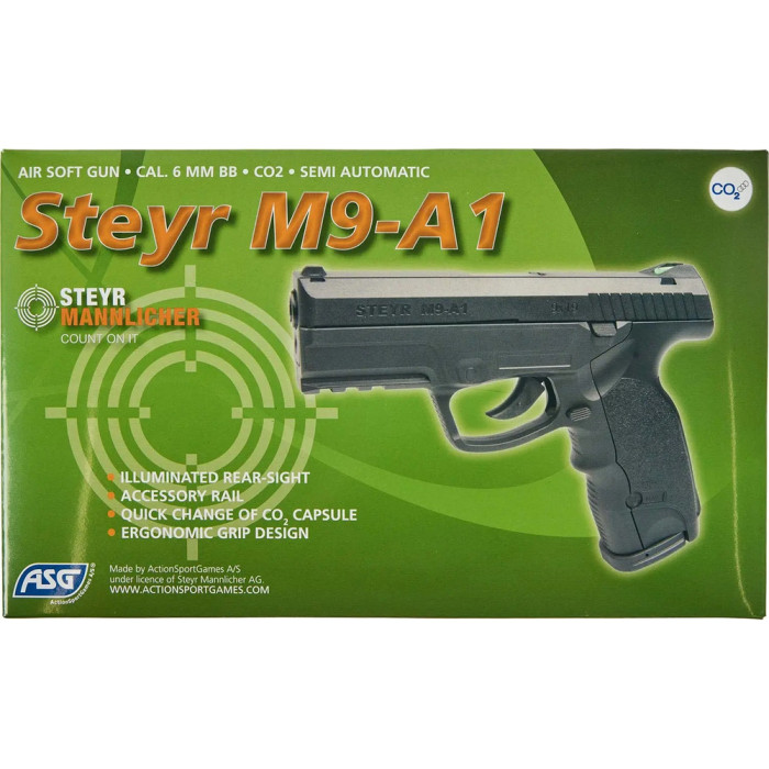 Пистолет страйкбольный ASG Steyr M9-A1 CO2 кал. 6 мм  
