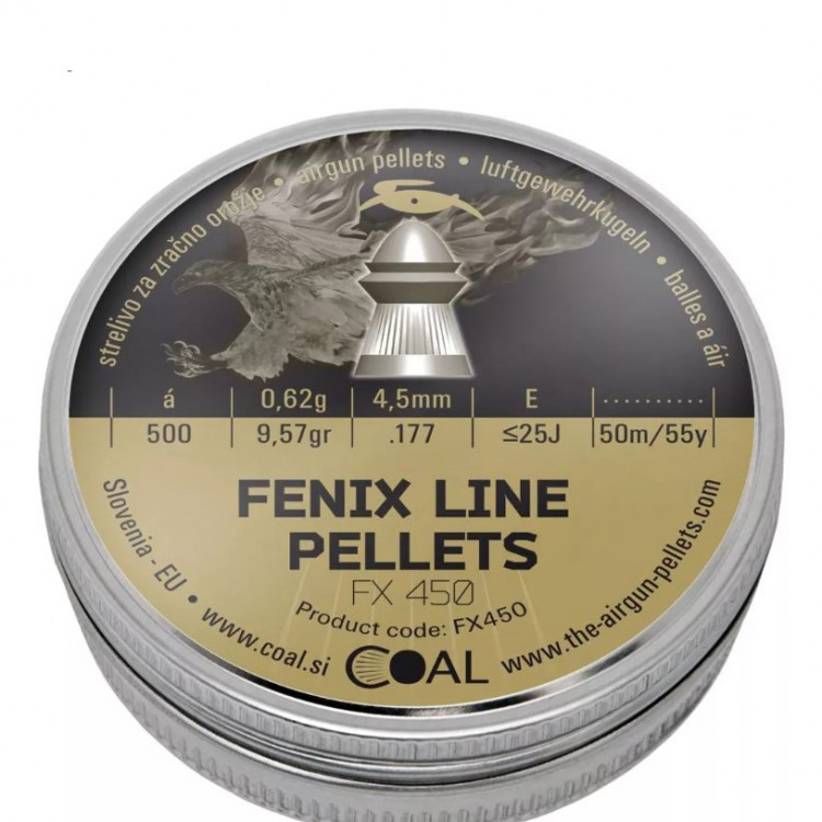 Пули Coal Fenix Line 4,5 мм 0,62 г 500 шт/уп 