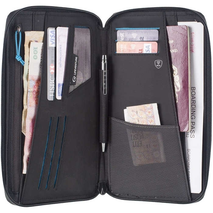 Кошелек RFID Lifeventure Travel Wallet black (68770)  