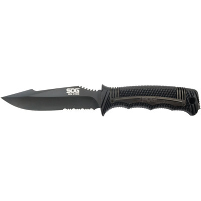Нож SOG SEAL Strike, Part Serr Blk TiNi Delx Molded Shth-Ti (SOG SS1003-CP)