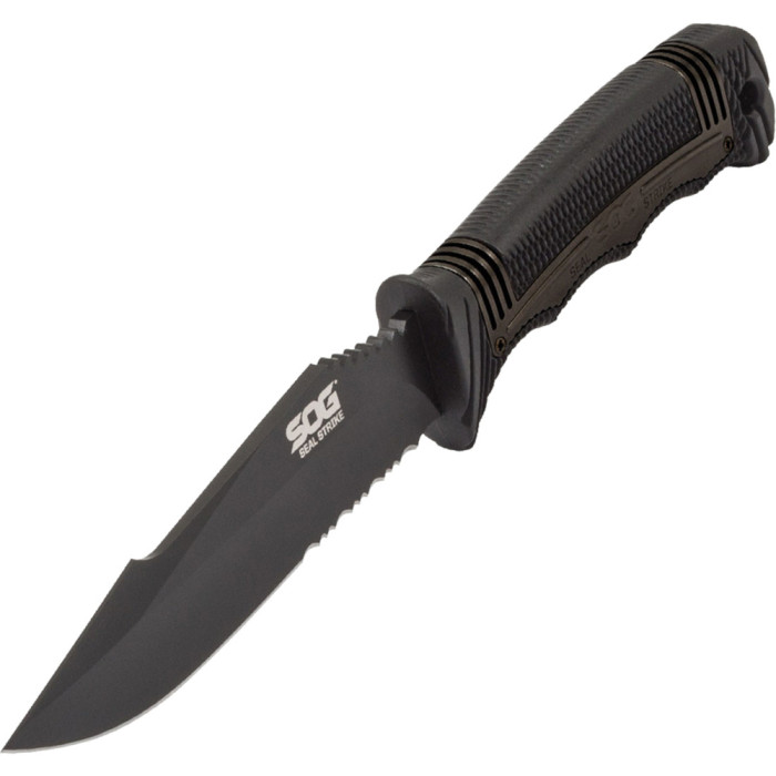 Нож SOG SEAL Strike, Part Serr Blk TiNi Delx Molded Shth-Ti (SOG SS1003-CP)  