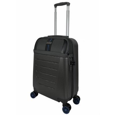 Чемодан Semi Line 20" (S) Dark Brown/Blue Line (T5736-1)