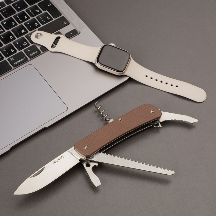Многофункциональный нож Ruike Criterion Collection L32 коричневый  