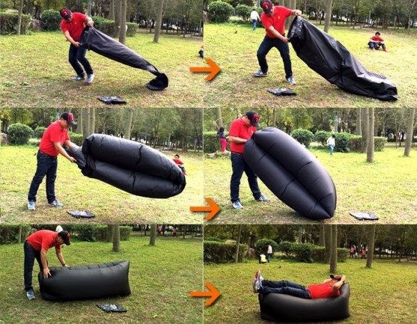 Надувной диван Lamzak Standart (салатовый)  