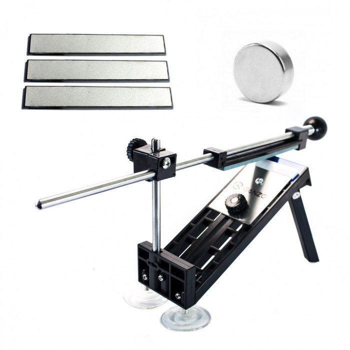 Точильный набор Ganzo Touch Pro Diamond Kit (3 алмазных камня + круглый магнит) 