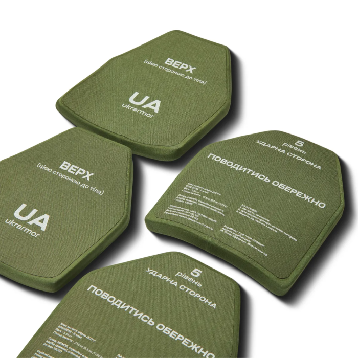 Керамические бронеплиты 5 класса. Вес 3,38 кг. Размер XL. Карбид кремния  